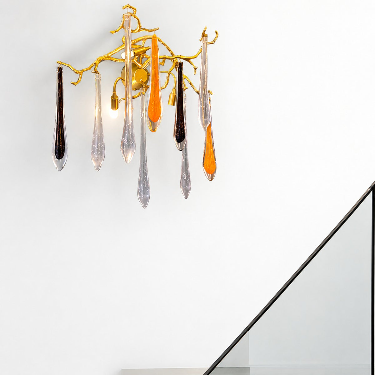 Agnes Branch Crystal Wall Sconce