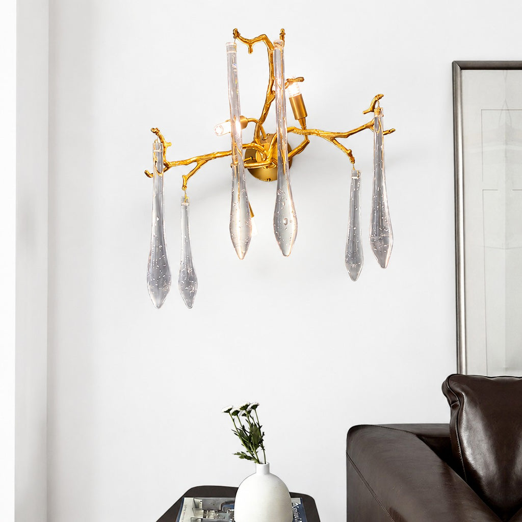 Agnes Branch Crystal Wall Sconce