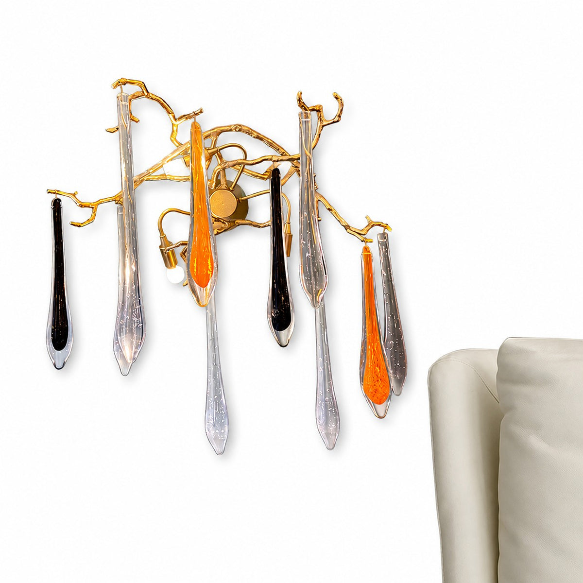 Agnes Branch Crystal Wall Sconce