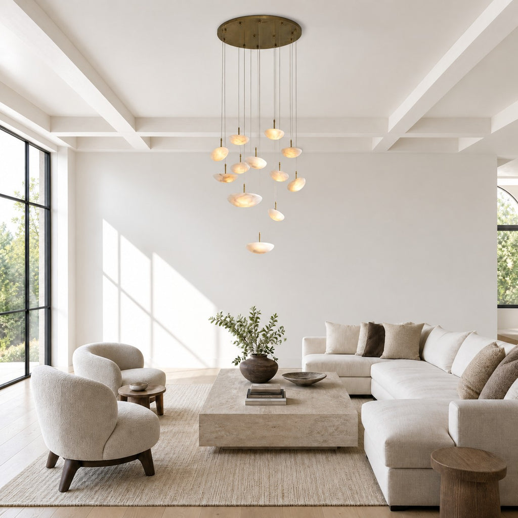 Ciottolo Modern Alabaster Pendant Light Fixtures