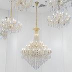 Extra Large Retro Empire Candle Crystal Chandelier