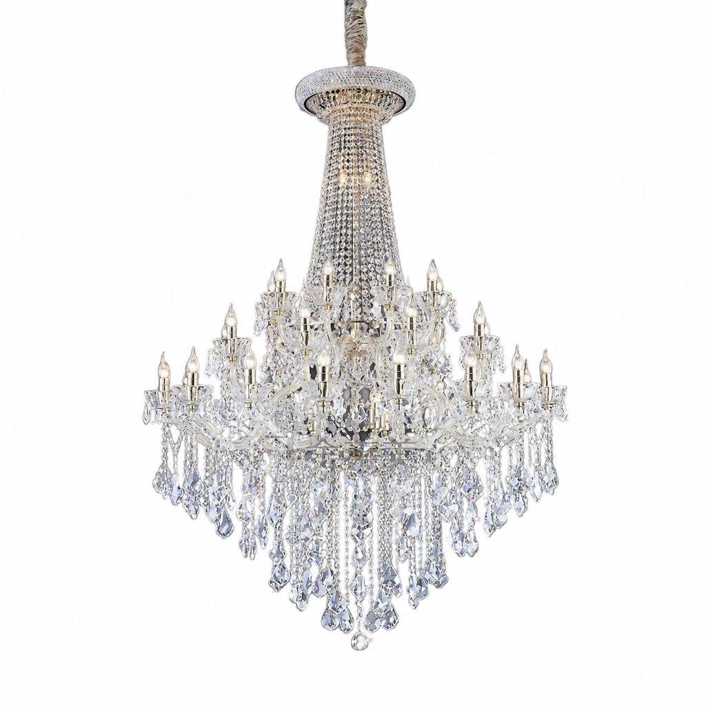 Extra Large Retro Empire Candle Crystal Chandelier