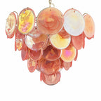Hand-Blown Glass Chandelier 57 — Pink