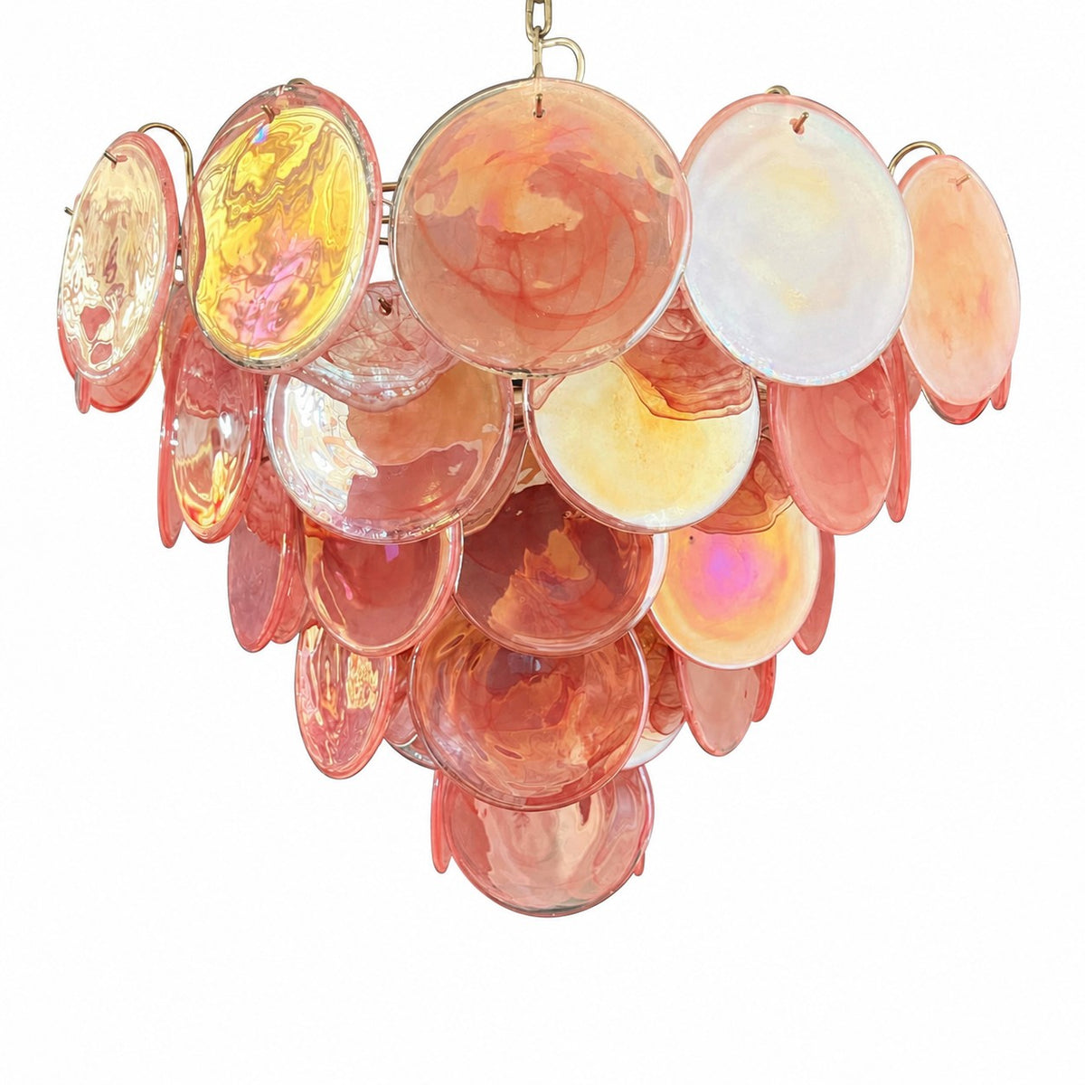 Murano-Style Chandelier 57 Pink