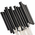 Natasha Modern Classic Black Crystal Wall Sconce Height 15"